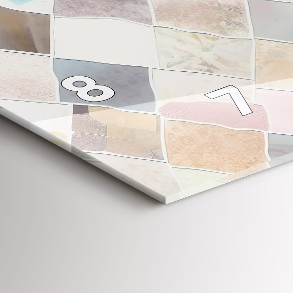 Orologi orizzontali Piastrelle colorate