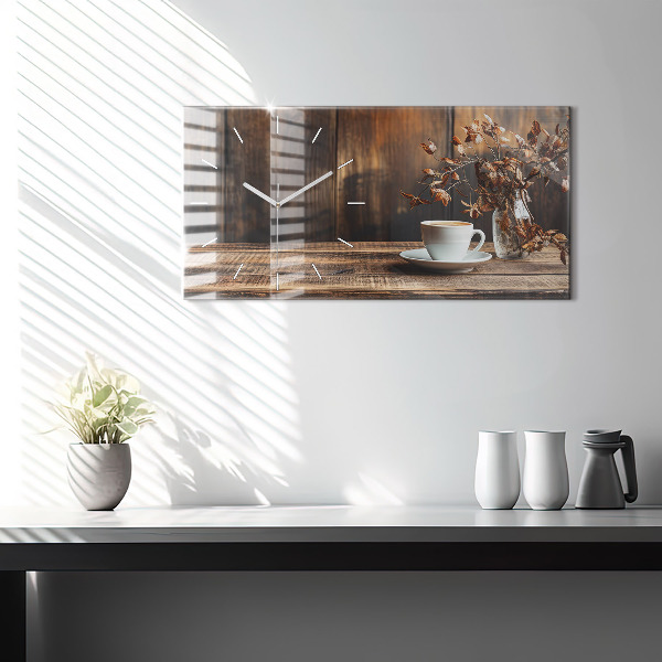 Orologi orizzontali Una tazza di caffè