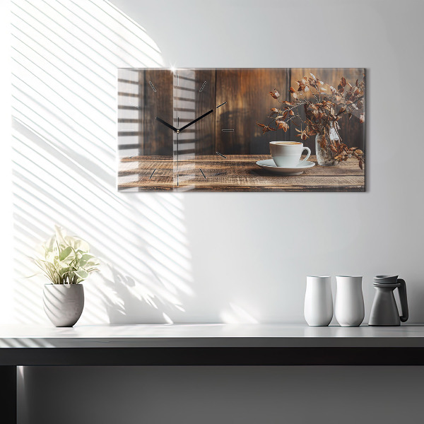 Orologi orizzontali Una tazza di caffè