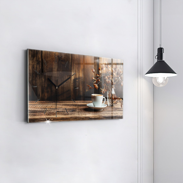 Orologi orizzontali Una tazza di caffè