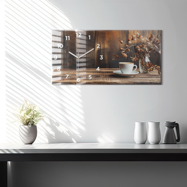 Orologi orizzontali Una tazza di caffè