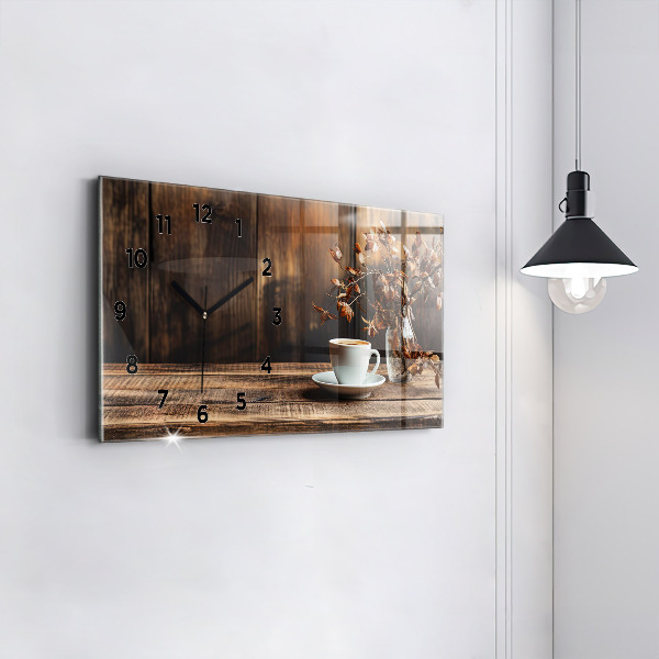 Orologi orizzontali Una tazza di caffè