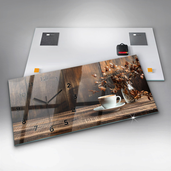 Orologi orizzontali Una tazza di caffè