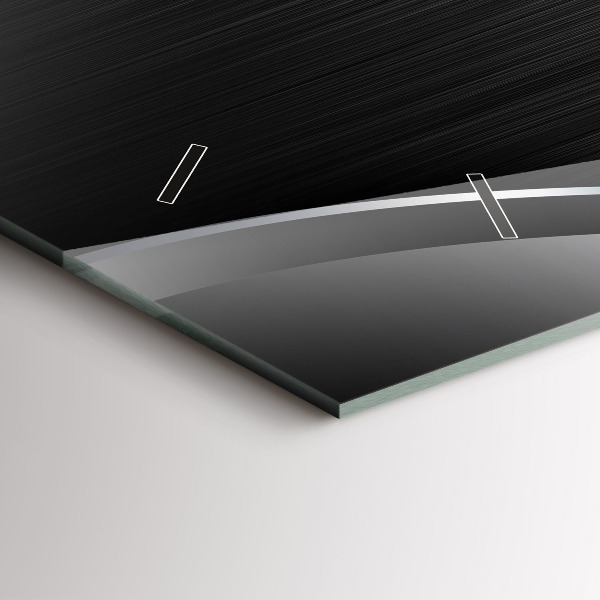 Orologi orizzontali Linee nere e argentate