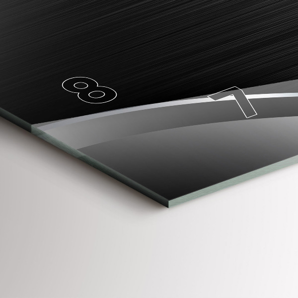 Orologi orizzontali Linee nere e argentate