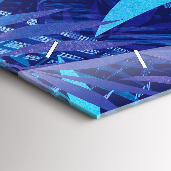 Orologi orizzontali Foglie blu