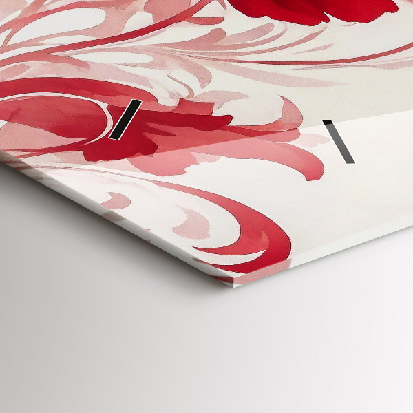 Orologi orizzontali Fiori rossi