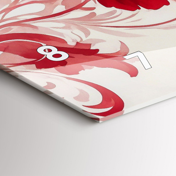 Orologi orizzontali Fiori rossi