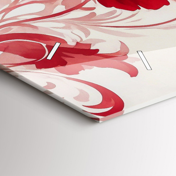 Orologi orizzontali Fiori rossi