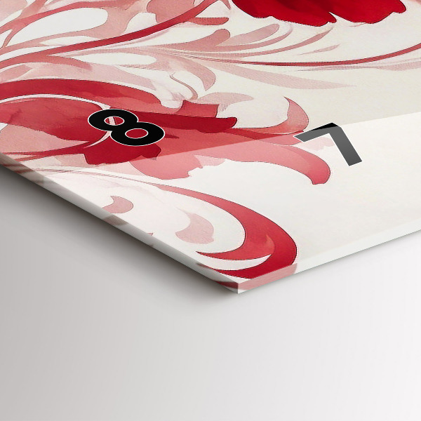 Orologi orizzontali Fiori rossi