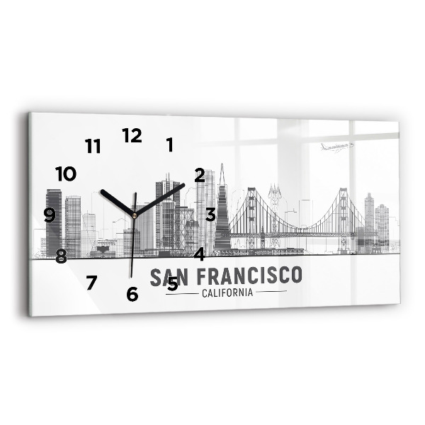 Orologio rettangolare Skyline di San Francisco