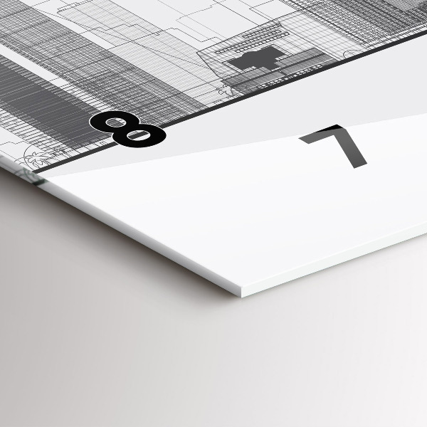 Orologio rettangolare Skyline di San Francisco