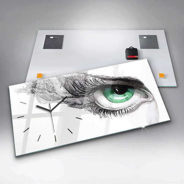 Orologio rettangolare Astrazione dell'occhio umano
