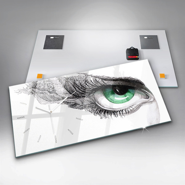 Orologio rettangolare Astrazione dell'occhio umano