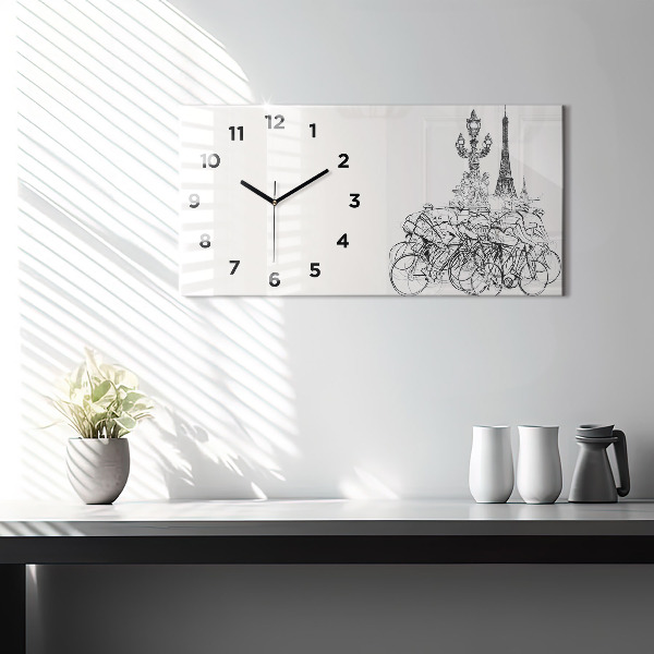 Orologio rettangolare Disegno gara ciclistica