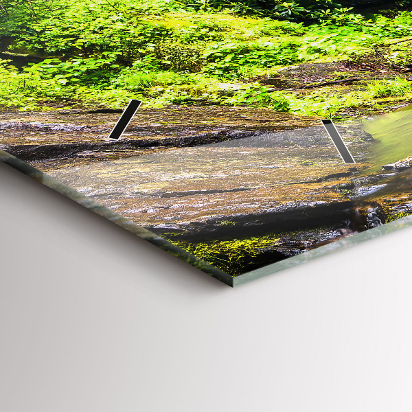 Orologio rettangolare Foresta di cascate