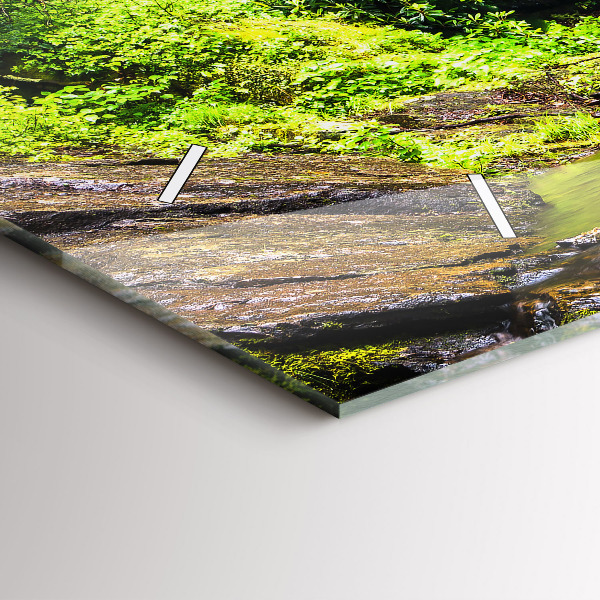 Orologio rettangolare Foresta di cascate