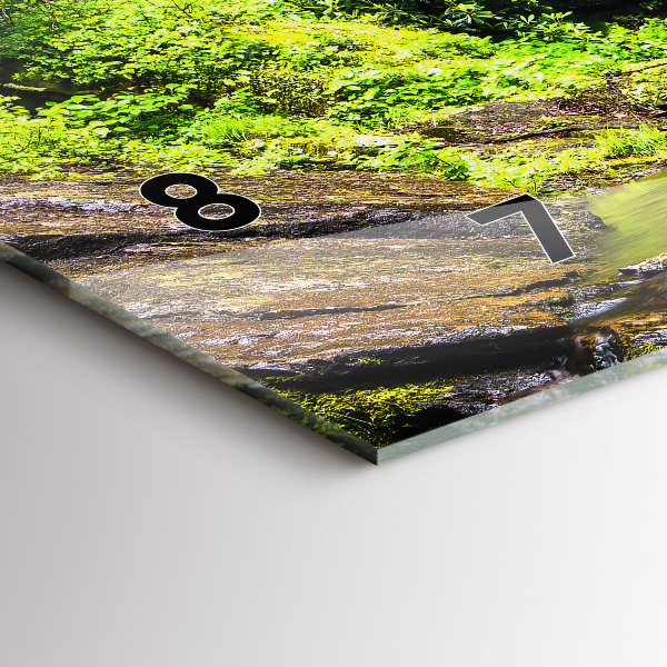 Orologio rettangolare Foresta di cascate