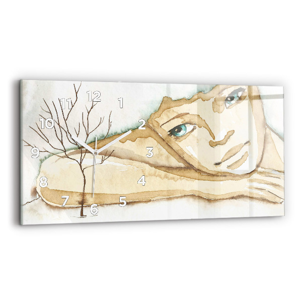 Orologio rettangolare Ritratto di una donna