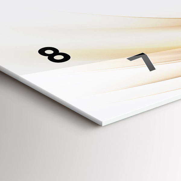 Orologio rettangolare Astrazione dorata