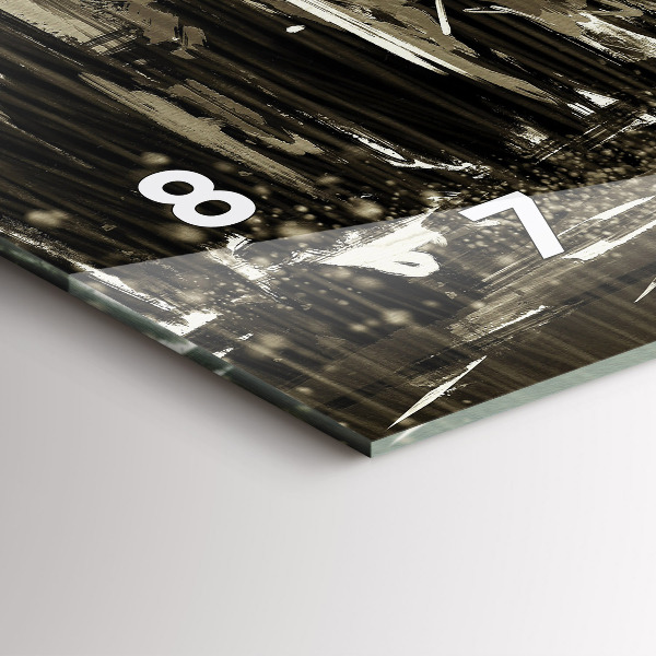 Orologio rettangolare Donna in una notte piovosa