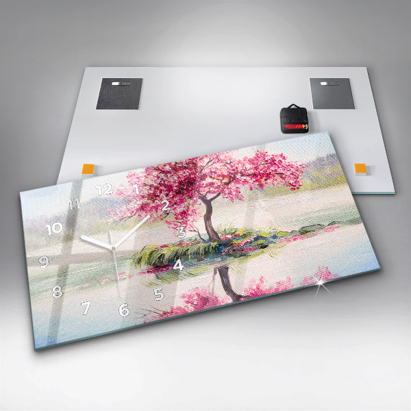 Orologio rettangolare Mosaico dell'albero