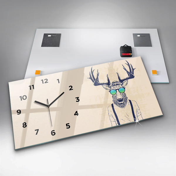 Orologio rettangolare Cervo astratto