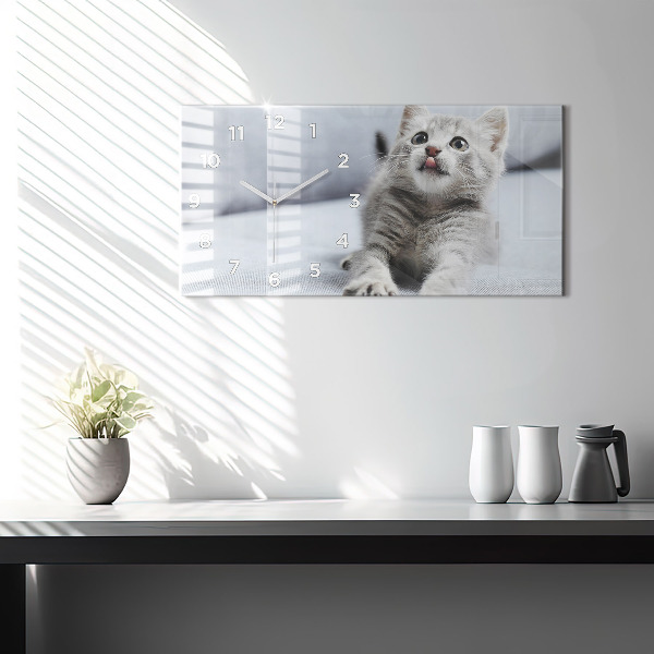 Orologio rettangolare Gatto sul divano