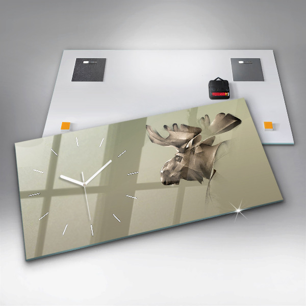 Orologio rettangolare Alce grafico