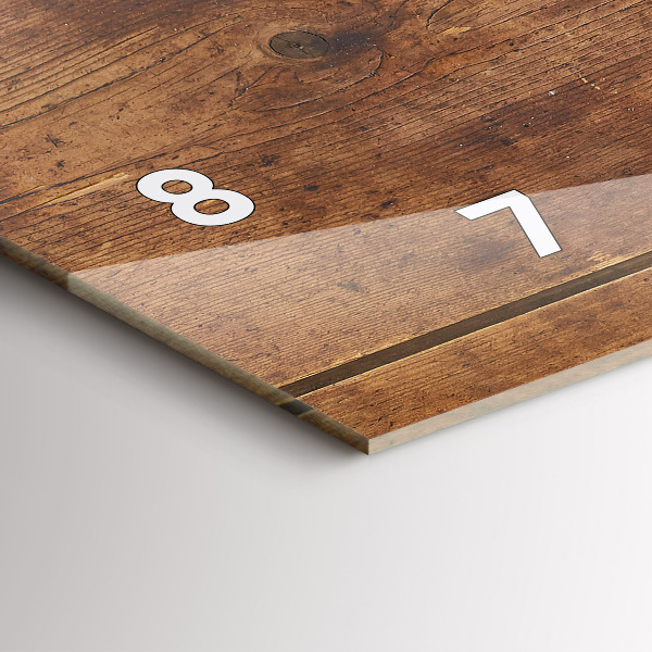 Orologio rettangolare Legno rustico