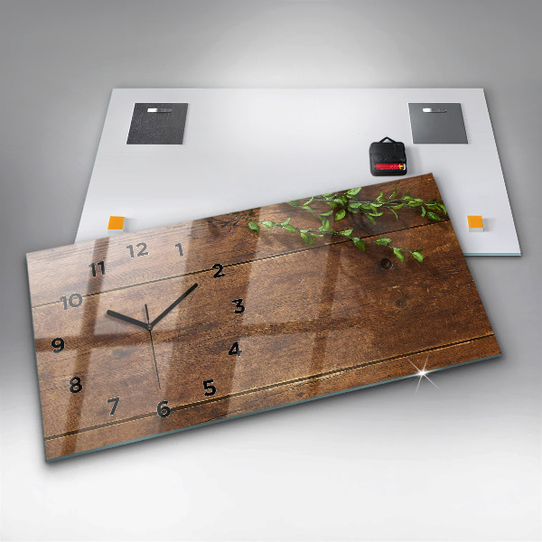 Orologio rettangolare Legno rustico