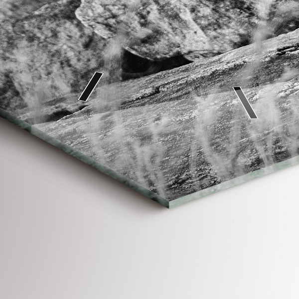 Orologio rettangolare Astrazione - Leone