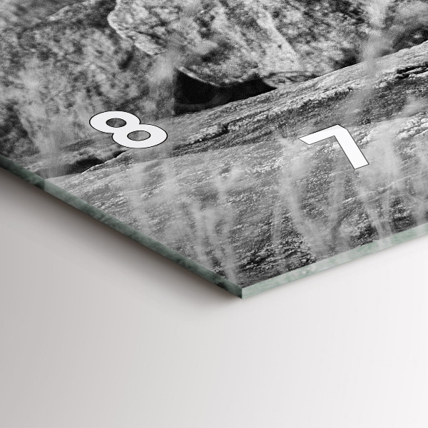 Orologio rettangolare Astrazione - Leone