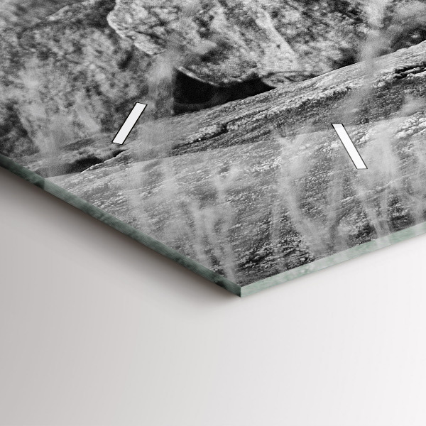 Orologio rettangolare Astrazione - Leone