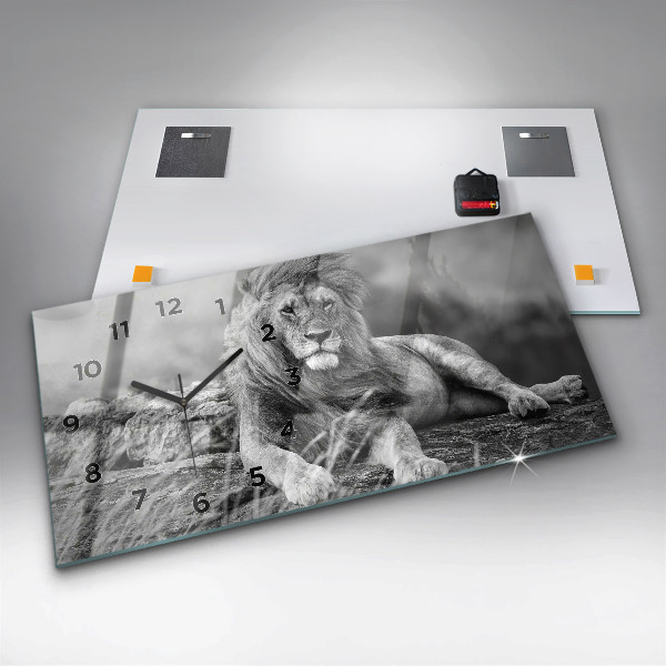 Orologio rettangolare Astrazione - Leone