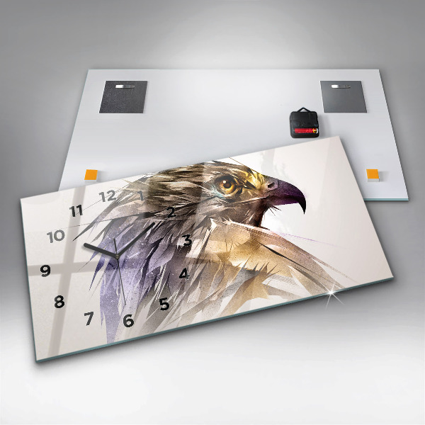 Orologio rettangolare Uccello predatore