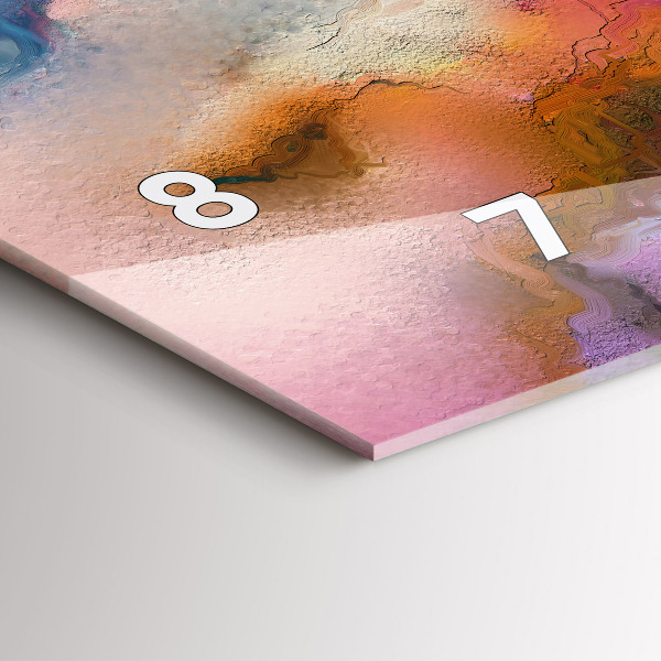 Orologio rettangolare Vernice rovesciata