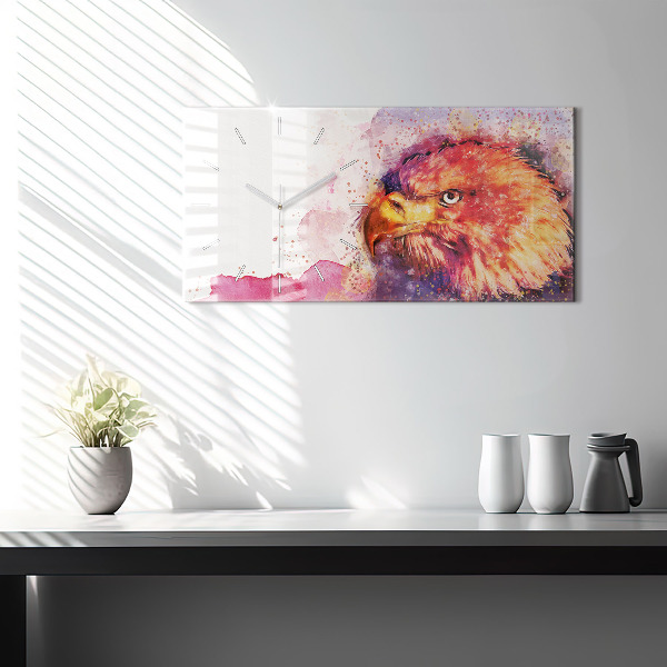 Orologio rettangolare Sfondo aquila acquerello