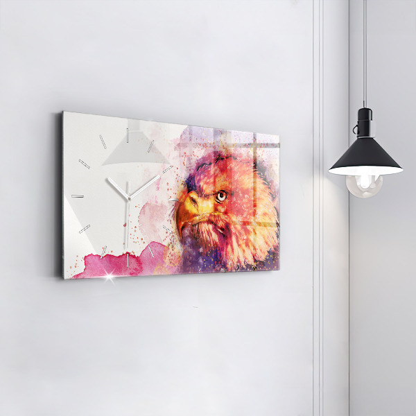 Orologio rettangolare Sfondo aquila acquerello