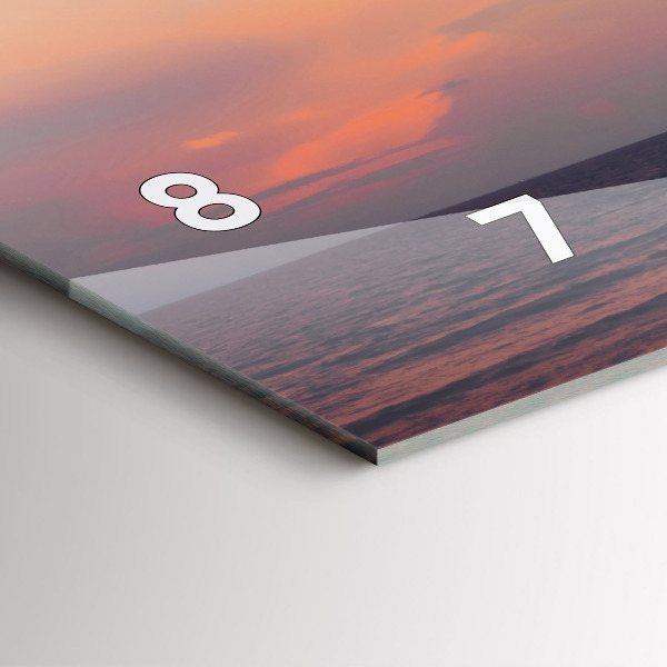 Orologio rettangolare Surf sulla spiaggia