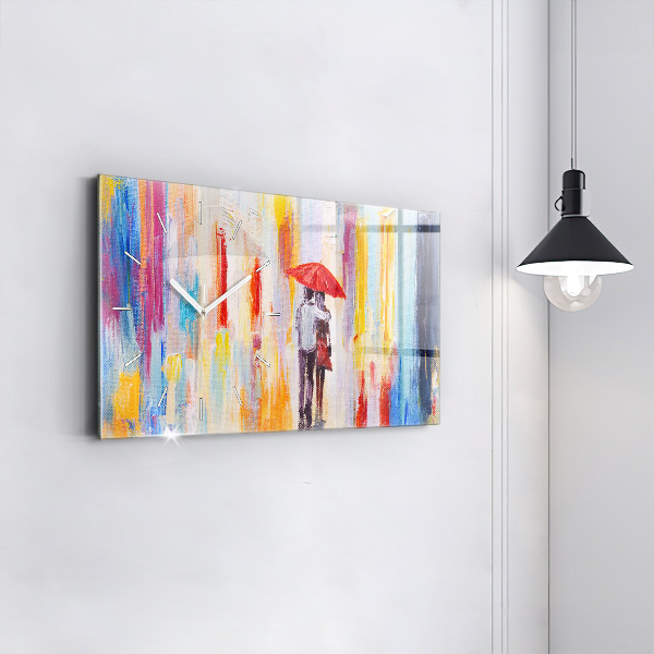 Orologi orizzontali Coppia sotto la pioggia