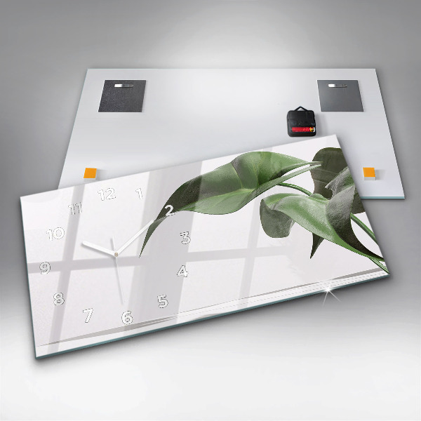 Orologi orizzontali Foglie astratte