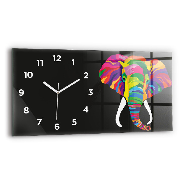 Orologi orizzontali Elefante colorato