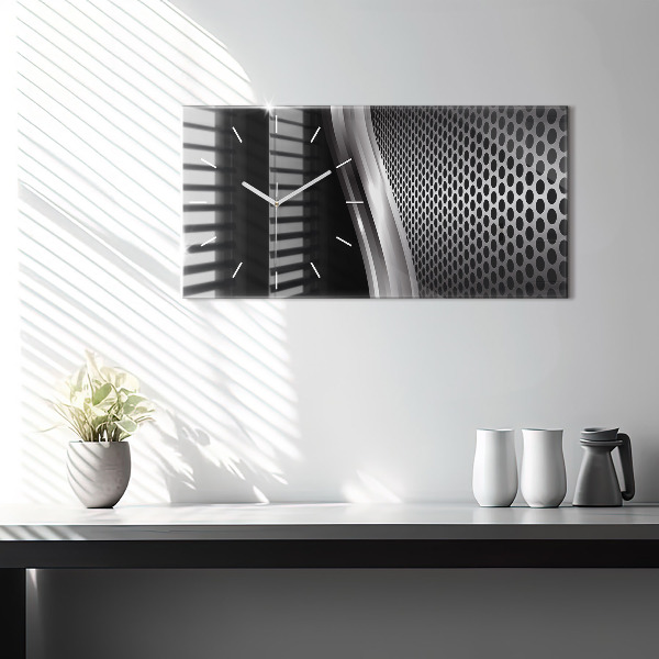 Orologi orizzontali Astrazione del metallo nero