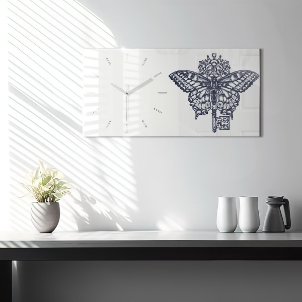 Orologi orizzontali Farfalla e chiave stile boho