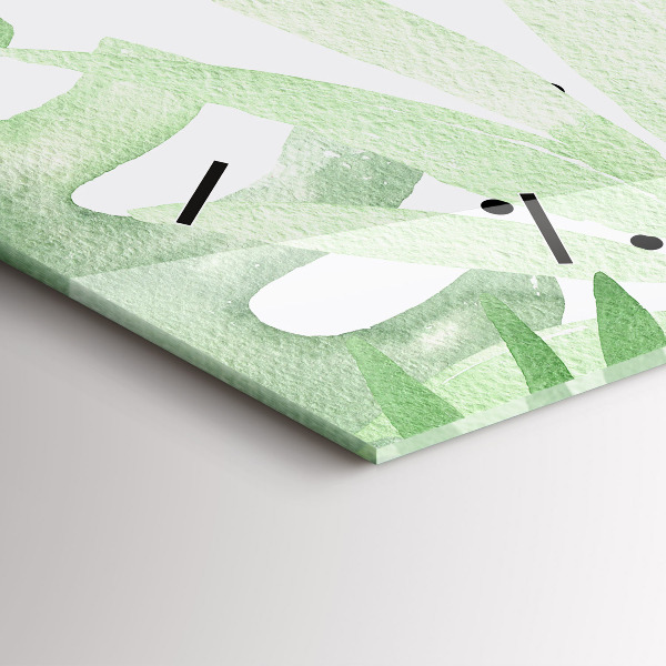 Orologi orizzontali Foglie verdi