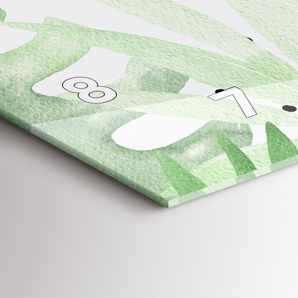 Orologi orizzontali Foglie verdi