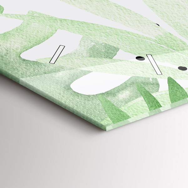 Orologi orizzontali Foglie verdi