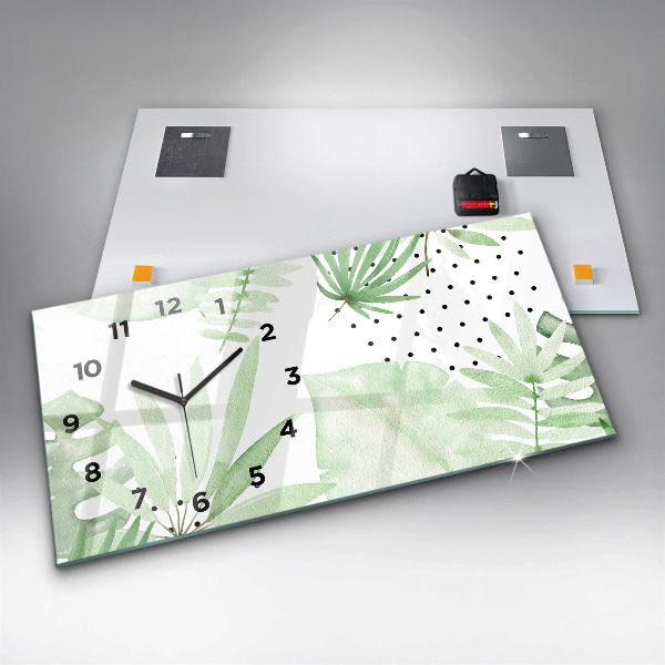 Orologi orizzontali Foglie verdi