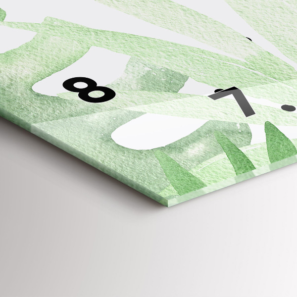 Orologi orizzontali Foglie verdi